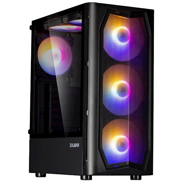 Zalman Computer case N4 REV.1, without PSU, 1xUSB3.0, 2xUSB2.0, 3x140mm RGB fans, 3x120mm RGB fans, TG Side Window, ATX, Black