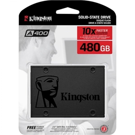 SSD მყარი დისკი  Kingston  A400 SATA 3 2.5 Solid State Drive SA400S37/480GB