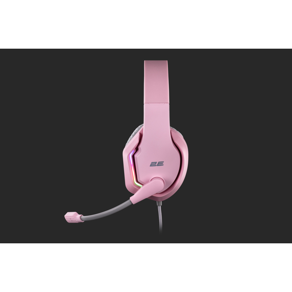 2E GAMING Headset HG315, 7.1, USB-A, RGB, 2m, pink