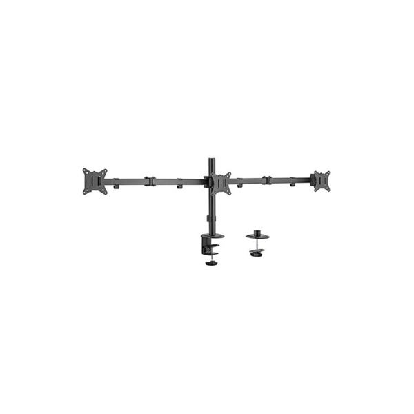 მონიტორის საკიდი: Gembird MA-DA3-01 Adjustable wall 3-display mounting arm 17”-27”