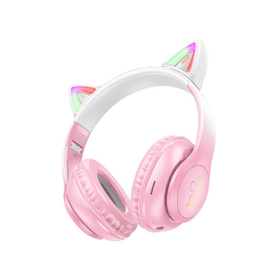 HOCO W42 Cat ears BT headphones wireless headsetc herry blossom