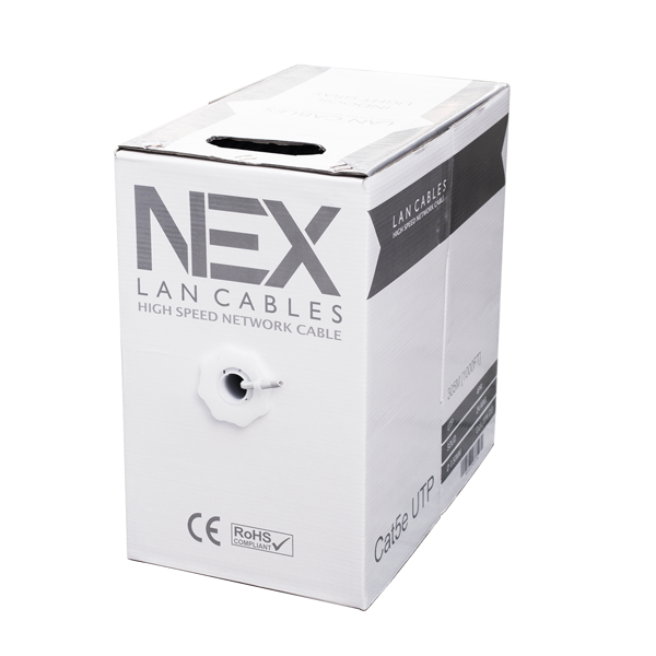 ქსელის კაბელი - Cat5e UTP 20% სპილენძი, შიდა გამოყენების, 305 მეტრი