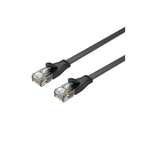 ქსელის კაბელი C1810GBK,UNITEK 2M, CAT.6 Flat Cable - RJ45 (8P8C) Male to RJ45 (8P8C) Male, Black
