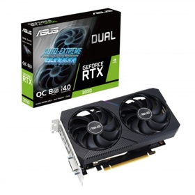 ASUS Graphic Card GeForce RTX 3050 8GB GDDR6 DUAL OC V2 DUAL-RTX3050-O8G-V2