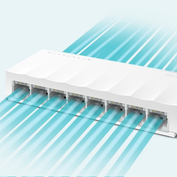 ქსელის გამანაწილებელი LS1008, TP-Link, 8-Port 10/100Mbps Desktop Switch RJ45 ports,