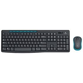 MK275, Logitech Wireless Keyboard +mouse USB Black & Blue 920-008535