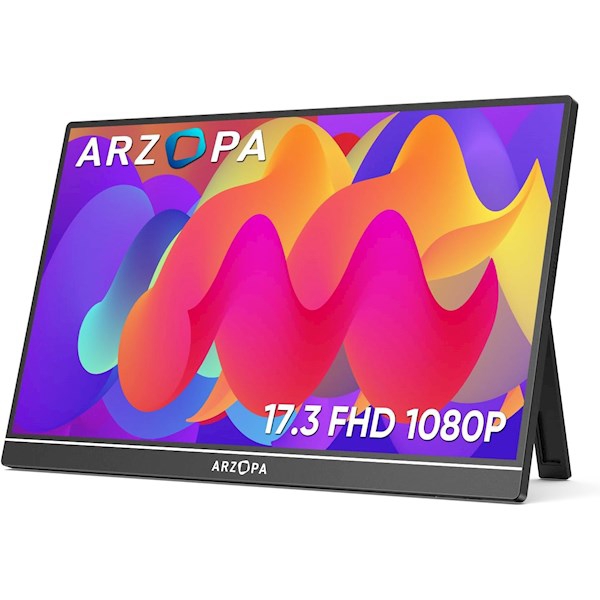 მონიტორი: ARZOPA A1M 17.3" FHD Mini HDMI USB Type-C