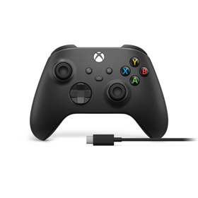 Microsoft Official Xbox Series X/S Wireless Controller - Carbon Black + USB C Cable(8898426575157)/Xbox Series X/S
