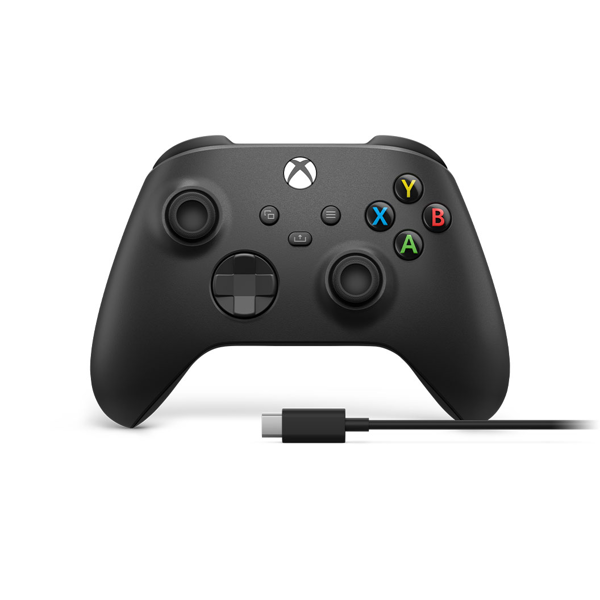 Microsoft Official Xbox Series X/S Wireless Controller - Carbon Black + USB C Cable(8898426575157)/Xbox Series X/S