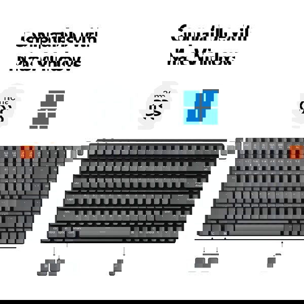 Keychron K3  84 Key Low Profile  Gateron   White LED Brown