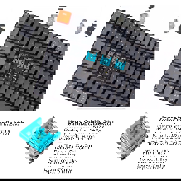 Keychron K3  84 Key Low Profile Hot-Swap Optical  RGB Blue