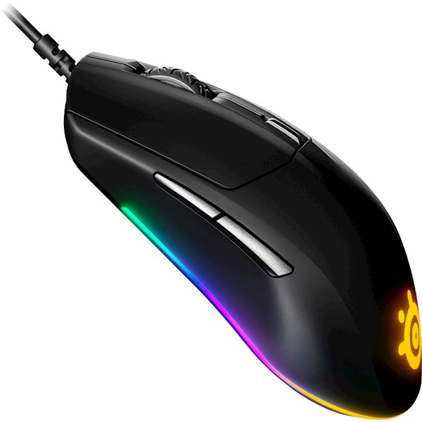 SteelSeries Mouse Rival 3, RGB, USB-A, black