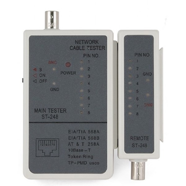 ტესტერი: Gembird NCT-1 Cable tester for RJ-45 and RG-58 cables
