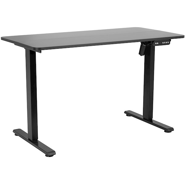 2E Computer table CE120B-MOTORIZED, height adjustment, electric motor 220V, 73/118х120x60cm, black