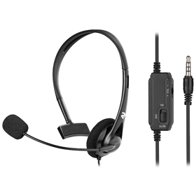 2E PC headset mono On-ear  CH11 mini-jack, omni-mic, 1.2m, black