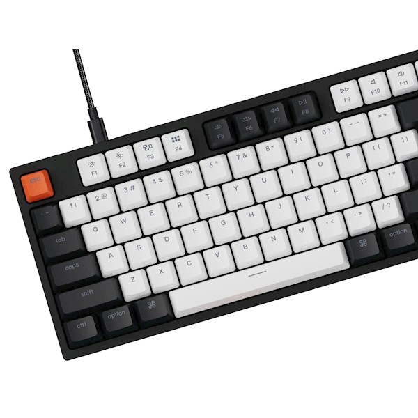 Keychron C2 104Key, Gateron G Pro Brown, Hot-Swap, USB-A, EN/UKR, RGB, Black