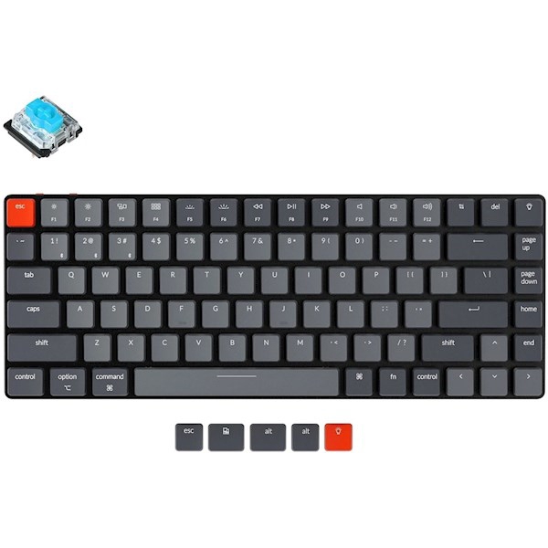 Keychron K3  84 Key Low Profile  Gateron   White LED Blue
