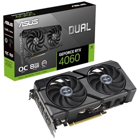 ASUS Graphic Card GeForce RTX 4060 8GB GDDR6 DUAL OC EVO DUAL-RTX4060-O8G-EVO