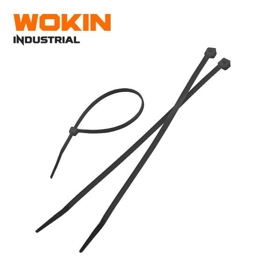 ხამუთი Wokin 651232, 3.6x200mm, 200 PCS Nylon Cable Tie, Black