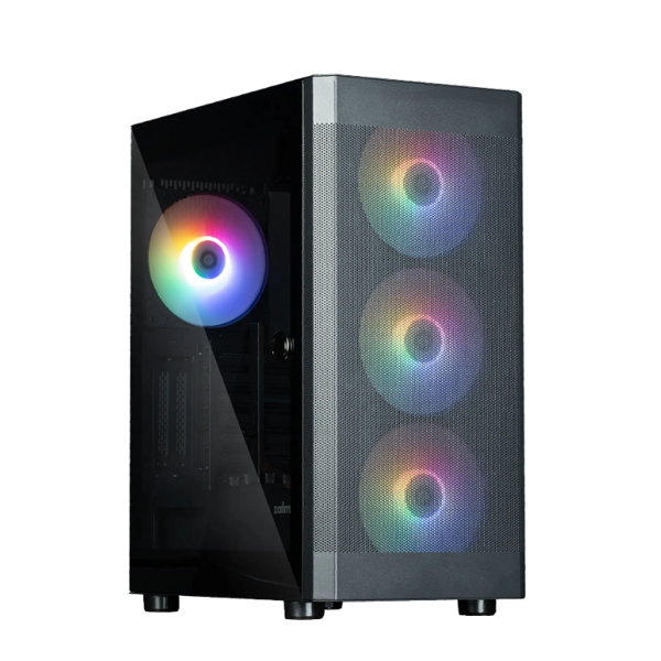 Zalman PC case I4 TG without PSU, 2xUSB3.0, 1xUSB2.0, 4x140mm RGB, VGA 320mm, LCS ready, TG Side Panel, ATX, black