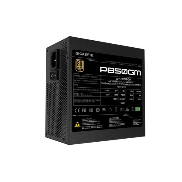 კვების ბლოკი: Gigabyte GP-P850GM 850W 80 Plus Gold Modular Power Supply