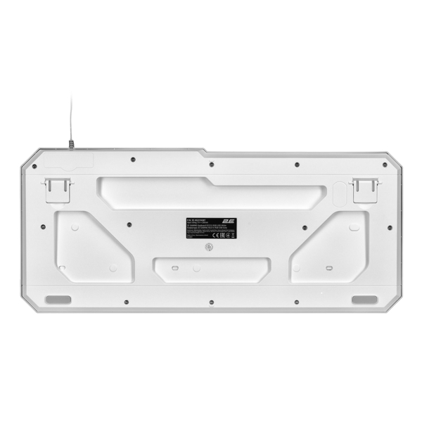 2E GAMING Membrane keyboard KG315 110key, USB-A, EN/UA, RGB, white