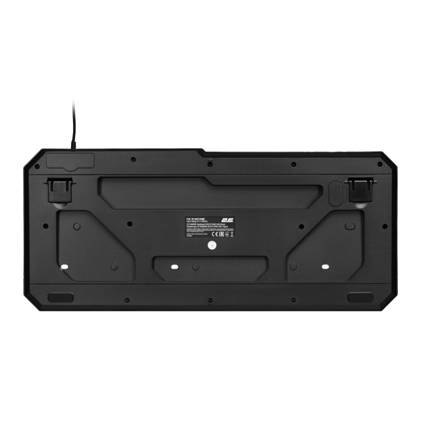 2E GAMING Membrane keyboard KG315 110key, USB-A, EN/UA, RGB, black