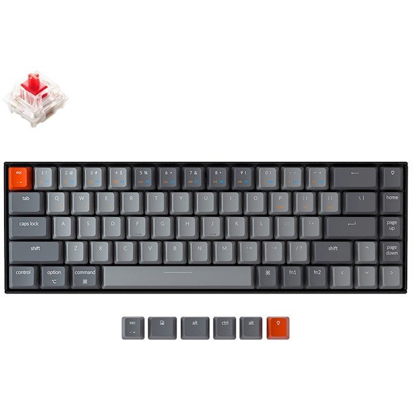 Keychron K6 68 Key Hot-Swap RGB Red