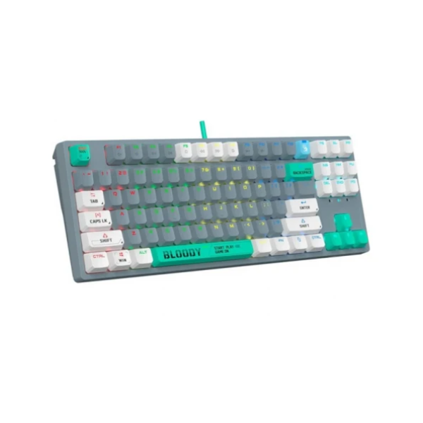 კლავიატურა: A4Tech Bloody S87 RGB Mechanical Red Plus Switch Keyboard Energy Ash