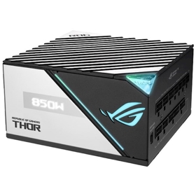 ASUS ROG THOR  (850W), >90%, 80+ Platinum, 135мм, 1xMB 24pin(20+4), 2xCPU 8pin(4+4), 6xMolex, 10xSATA, 83xPCIe 8pin(6+2), Fully Modular, ARGB, ROG-THO