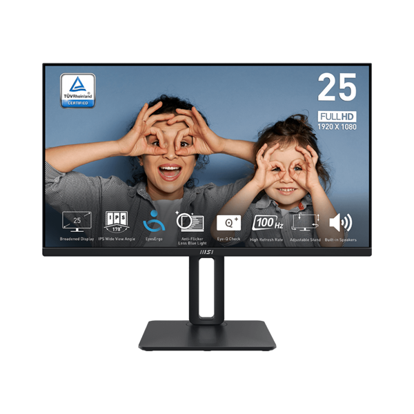 9S6-3PC29M-033 MSI  PRO MP251P / 24.5"  / 1920x1080 (FHD) / Black