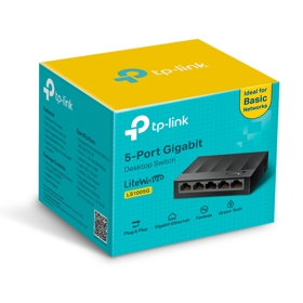LS1005G, TP-LINK, 5-Port 10/100/1000Mbps Desktop Switch