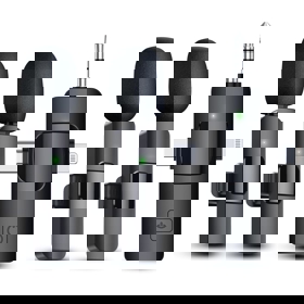 Wireless Lavalier Microphone Compatible with iPhone/iPad/Android Phone/Laptop, IUMAKEVP Plug-Play Lapel Clip-On Mic
with Noise Reduction 