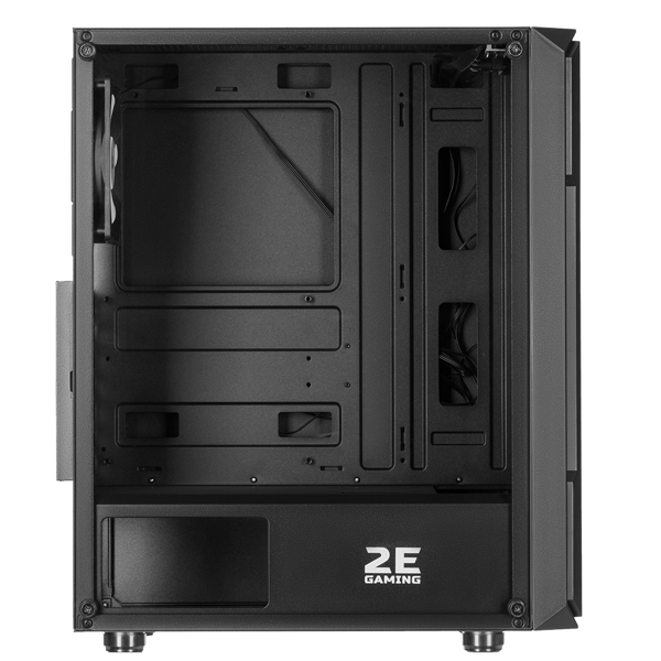 2E GAMING Computer case HEXAGON (G338) MidT,2xUSB2.0,1xUSB3.0, 1x120+3x120ARGB ,TG (side panel),without PSU,black