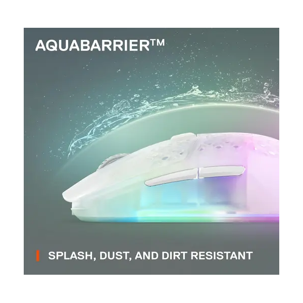 SteelSeries Mouse Aerox 3, RGB, USB-A/WL/BT, Ghost