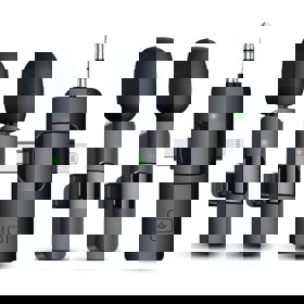 PQRQP 3 in 1 Wireless Lavalier Microphones for iPhone, iPad, Android, Camera, USB-C Microphone, 7-Hour Battery, MiniMicrophone with Noise 