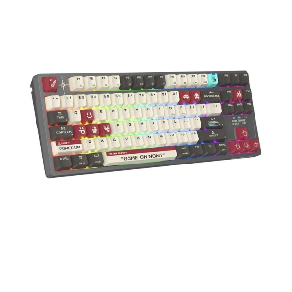 კლავიატურა: A4Tech Bloody WS87 Dual-Core Wireless Mechanical Keyboard Pixels Red