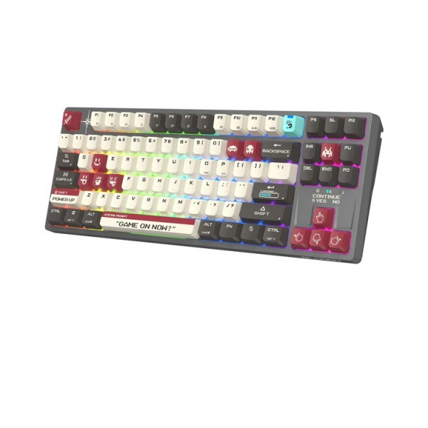 კლავიატურა: A4Tech Bloody WS87 Dual-Core Wireless Mechanical Keyboard Pixels Red