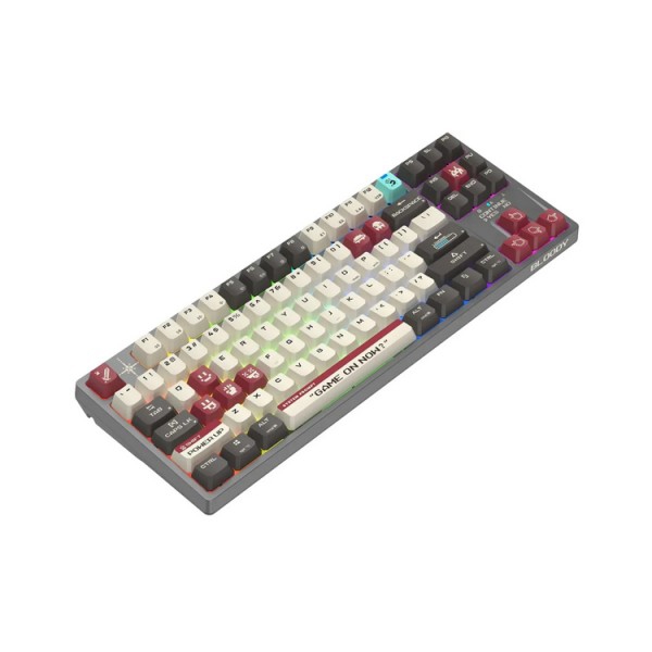კლავიატურა: A4Tech Bloody WS87 Dual-Core Wireless Mechanical Keyboard Pixels Red