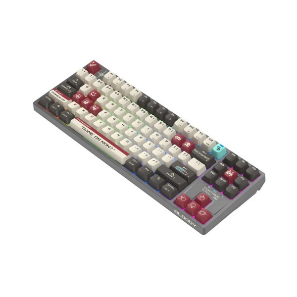 კლავიატურა: A4Tech Bloody WS87 Dual-Core Wireless Mechanical Keyboard Pixels Red