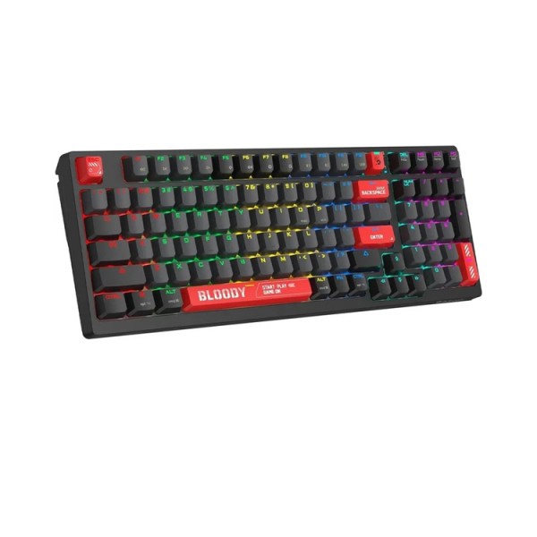 კლავიატურა: A4Tech Bloody WS98 Dual-Core Wireless Mechanical Keyboard Sports Red