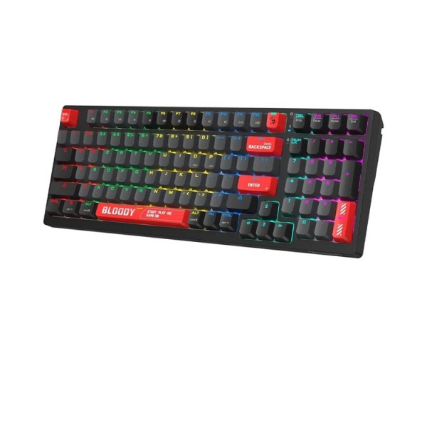 კლავიატურა: A4Tech Bloody WS98 Dual-Core Wireless Mechanical Keyboard Sports Red