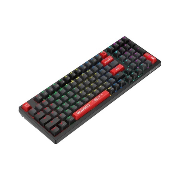 კლავიატურა: A4Tech Bloody WS98 Dual-Core Wireless Mechanical Keyboard Sports Red
