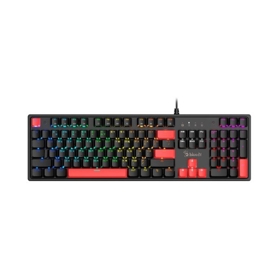 კლავიატურა: A4tech Bloody S510R RGB Mechanical Gaming Keyboard US Layout Fire Black (Red Switch)