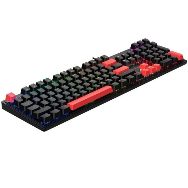 კლავიატურა: A4tech Bloody S510R RGB Mechanical Gaming Keyboard US Layout Fire Black (Red Switch)