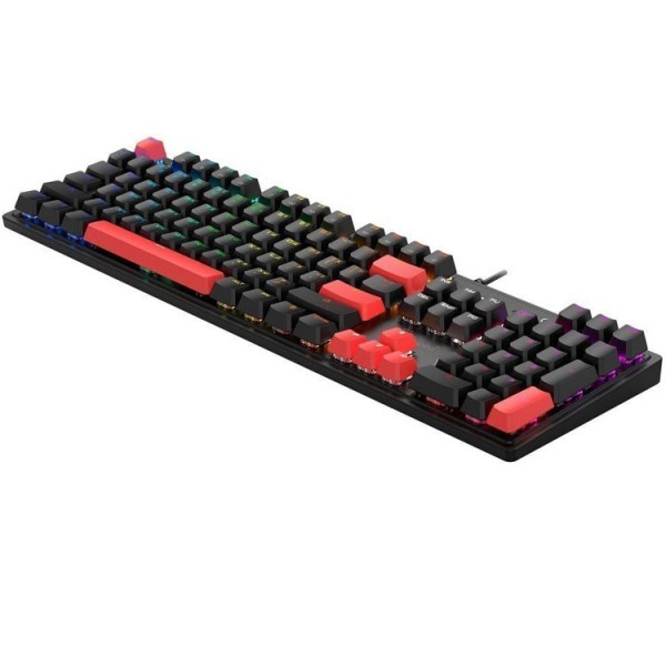 კლავიატურა: A4tech Bloody S510R RGB Mechanical Gaming Keyboard US Layout Fire Black (Red Switch)