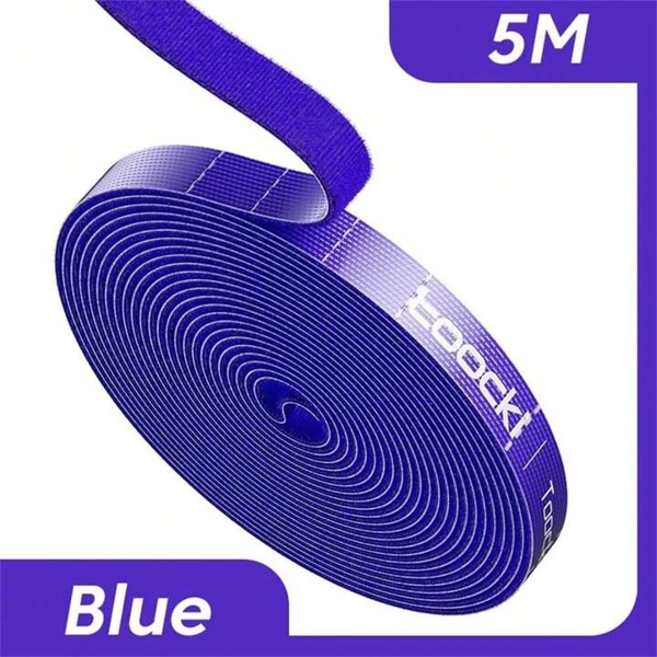 Toocki Cable Organizer Cable Management Tearable Organizador Cables Winder Ties Phone Accessories Wire Cord Organizer And Cables 5M Blue