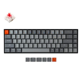 Keychron K6 68 Key  Gateron   White LED Red