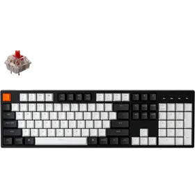 Keychron C2 104Key, Gateron G Pro Red, Hot-Swap, USB-A, EN/UKR, RGB, Black