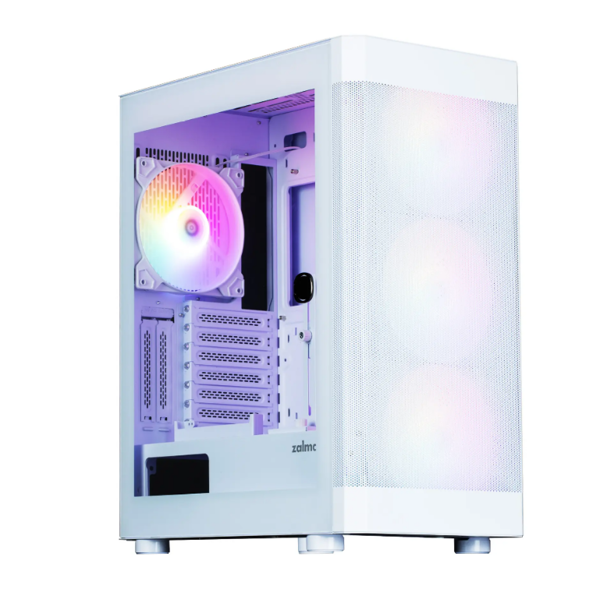 Zalman PC case I4 TG without PSU, 2xUSB3.0, 1xUSB2.0, 4x140mm RGB, VGA 320mm, LCS ready, TG Side Panel, ATX, white